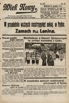 Wiek Nowy : popularny dziennik ilustrowany. 1920, nr 5861