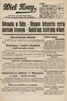 Wiek Nowy : popularny dziennik ilustrowany. 1920, nr 5866