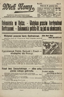 Wiek Nowy : popularny dziennik ilustrowany. 1920, nr 5872