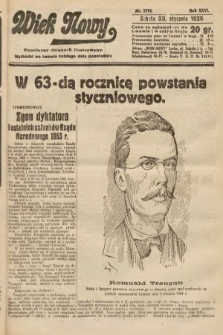 Wiek Nowy : popularny dziennik ilustrowany. 1926, nr 7374