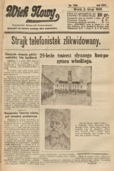 Wiek Nowy : popularny dziennik ilustrowany. 1926, nr 7382