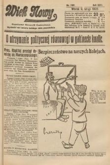 Wiek Nowy : popularny dziennik ilustrowany. 1926, nr 7387
