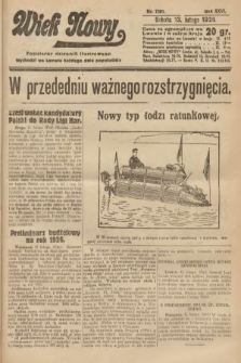 Wiek Nowy : popularny dziennik ilustrowany. 1926, nr 7391