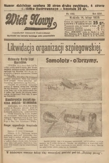 Wiek Nowy : popularny dziennik ilustrowany. 1926, nr 7392