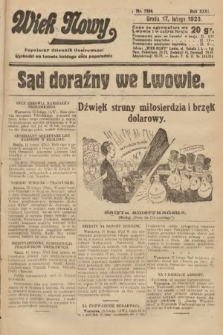 Wiek Nowy : popularny dziennik ilustrowany. 1926, nr 7394