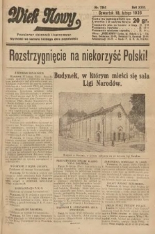 Wiek Nowy : popularny dziennik ilustrowany. 1926, nr 7395