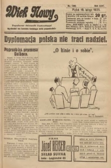 Wiek Nowy : popularny dziennik ilustrowany. 1926, nr 7396