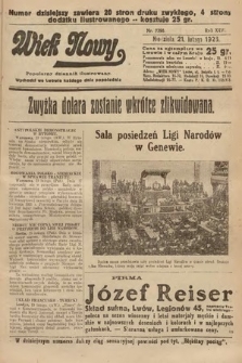 Wiek Nowy : popularny dziennik ilustrowany. 1926, nr 7398
