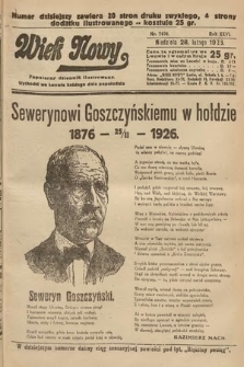 Wiek Nowy : popularny dziennik ilustrowany. 1926, nr 7404