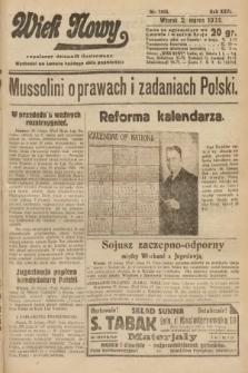 Wiek Nowy : popularny dziennik ilustrowany. 1926, nr 7405