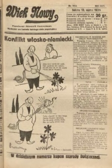 Wiek Nowy : popularny dziennik ilustrowany. 1926, nr 7415
