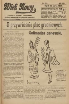 Wiek Nowy : popularny dziennik ilustrowany. 1926, nr 7426