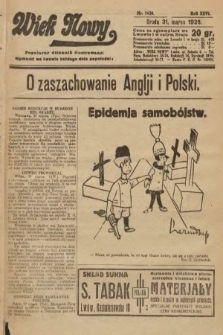 Wiek Nowy : popularny dziennik ilustrowany. 1926, nr 7430