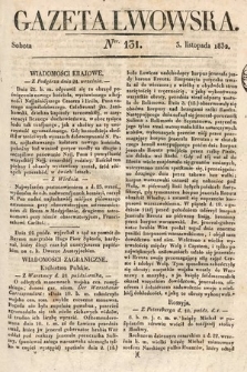 Gazeta Lwowska. 1832, nr 131