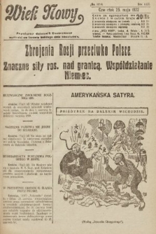 Wiek Nowy : popularny dziennik ilustrowany. 1922, nr 6286
