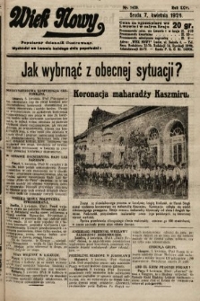 Wiek Nowy : popularny dziennik ilustrowany. 1926, nr 7435