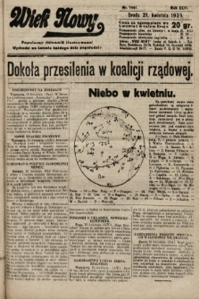 Wiek Nowy : popularny dziennik ilustrowany. 1926, nr 7447