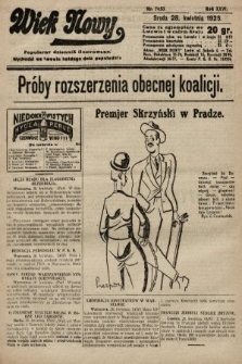 Wiek Nowy : popularny dziennik ilustrowany. 1926, nr 7453