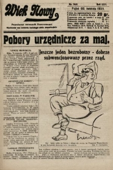 Wiek Nowy : popularny dziennik ilustrowany. 1926, nr 7455