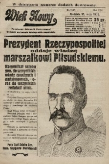 Wiek Nowy : popularny dziennik ilustrowany. 1926, nr 7467