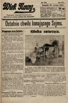 Wiek Nowy : popularny dziennik ilustrowany. 1926, nr 7498