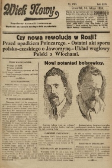 Wiek Nowy : popularny dziennik ilustrowany. 1924, nr 6791