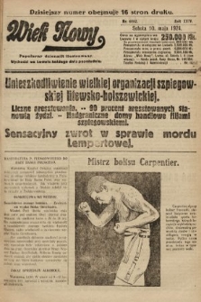 Wiek Nowy : popularny dziennik ilustrowany. 1924, nr 6862