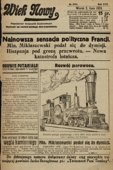 Wiek Nowy : popularny dziennik ilustrowany. 1924, nr 6904