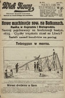 Wiek Nowy : popularny dziennik ilustrowany. 1924, nr 6932