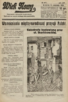 Wiek Nowy : popularny dziennik ilustrowany. 1924, nr 6973