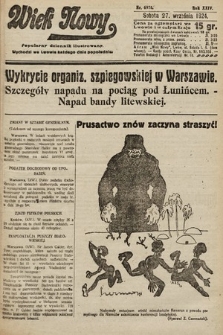 Wiek Nowy : popularny dziennik ilustrowany. 1924, nr 6978