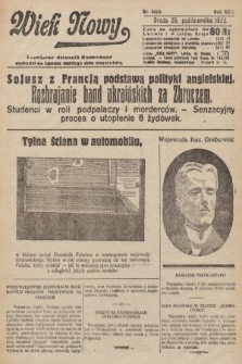 Wiek Nowy : popularny dziennik ilustrowany. 1922, nr 6410