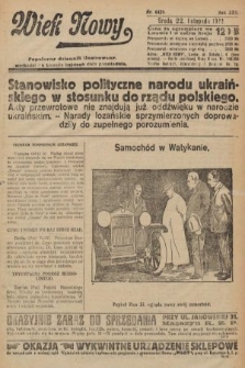 Wiek Nowy : popularny dziennik ilustrowany. 1922, nr 6429