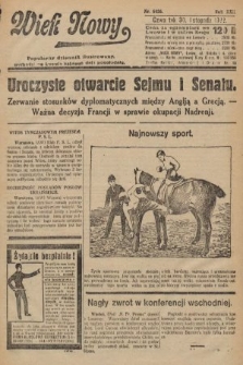 Wiek Nowy : popularny dziennik ilustrowany. 1922, nr 6436