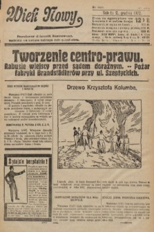 Wiek Nowy : popularny dziennik ilustrowany. 1922, nr 6438