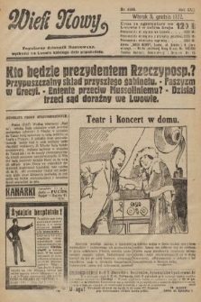 Wiek Nowy : popularny dziennik ilustrowany. 1922, nr 6440