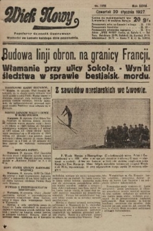 Wiek Nowy : popularny dziennik ilustrowany. 1927, nr 7672