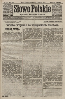 Słowo Polskie (wydanie poranne). 1915, nr 271