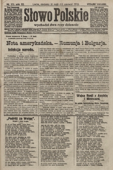 Słowo Polskie (wydanie poranne). 1915, nr 273
