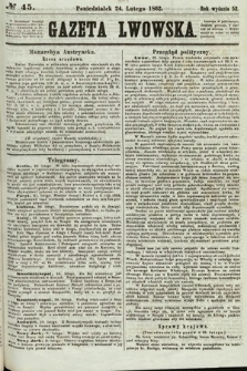Gazeta Lwowska. 1862, nr 45