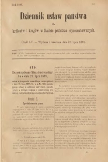 Dziennik Ustaw Państwa dla Królestw i Krajów w Radzie Państwa Reprezentowanych. 1899, cz. 55