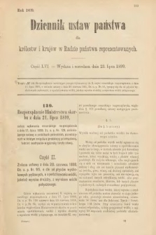 Dziennik Ustaw Państwa dla Królestw i Krajów w Radzie Państwa Reprezentowanych. 1899, cz. 56