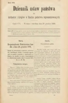 Dziennik Ustaw Państwa dla Królestw i Krajów w Radzie Państwa Reprezentowanych. 1899, cz. 106