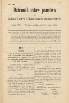 Dziennik Ustaw Państwa dla Królestw i Krajów w Radzie Państwa Reprezentowanych. 1899, cz. 108