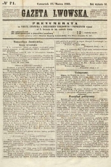 Gazeta Lwowska. 1862, nr 71