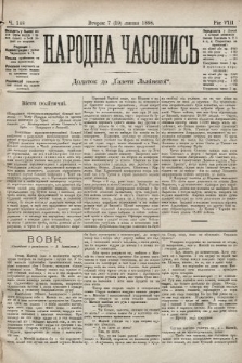 Народна Часопись : додаток до Ґазети Львівскої. 1898, ч. 148