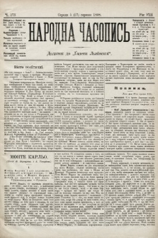Народна Часопись : додаток до Ґазети Львівскої. 1898, ч. 173
