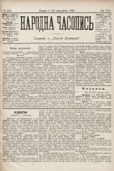 Народна Часопись : додаток до Ґазети Львівскої. 1898, ч. 245