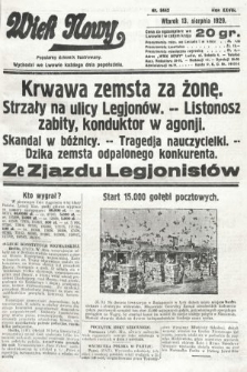 Wiek Nowy : popularny dziennik ilustrowany. 1929, nr 8442