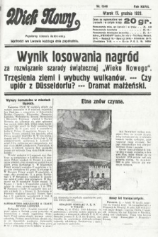 Wiek Nowy : popularny dziennik ilustrowany. 1929, nr 8548